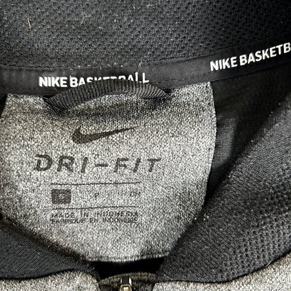 Nike Basketball Warmup Jacket Mens Small Gray Full Zip Hyper Elite Dry Vented - Picture 2 of 11